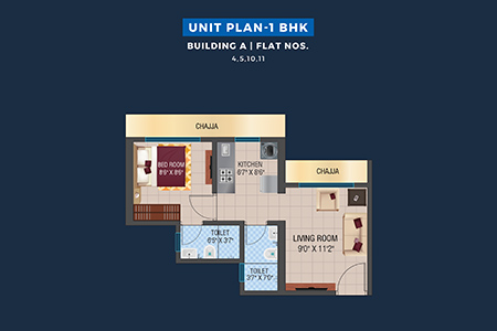 UNIT PLAN 1 BHK